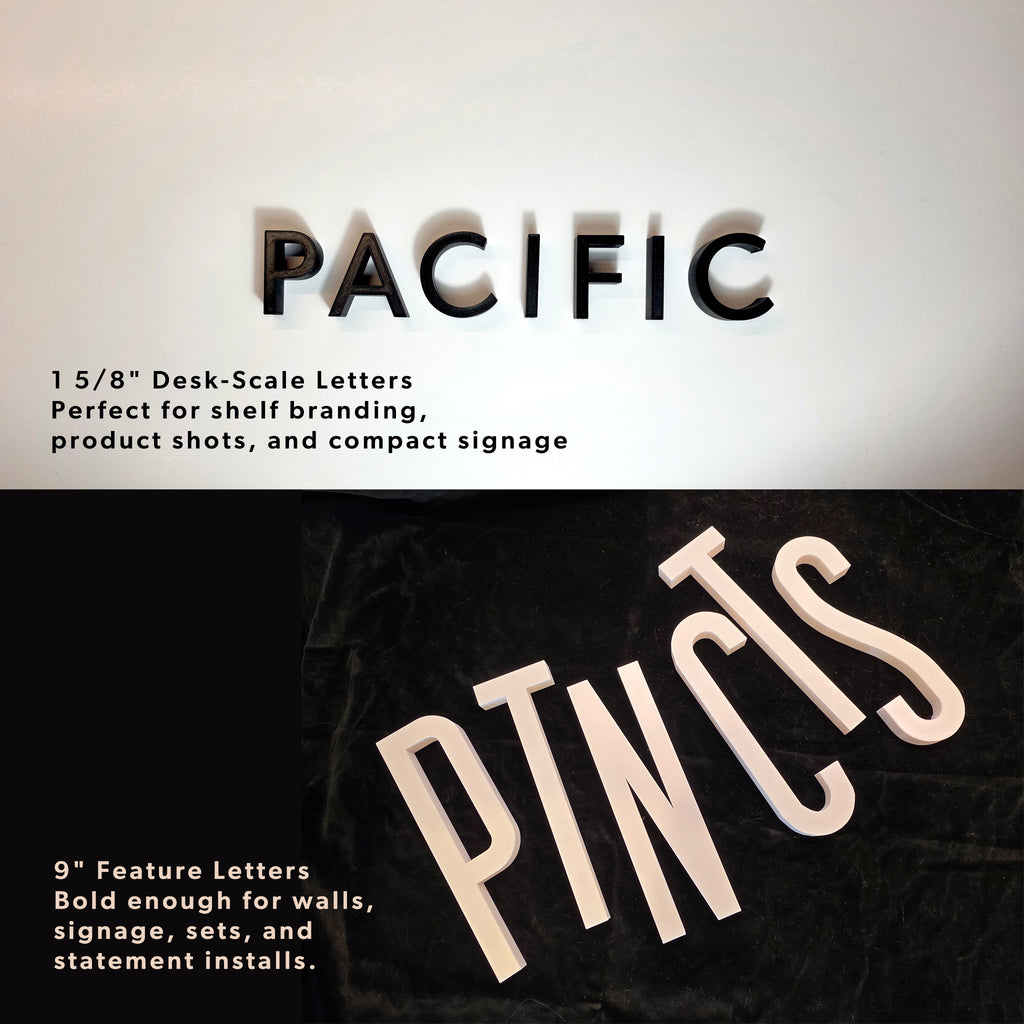 Custom 3D‑Printed Letters & Wordmarks