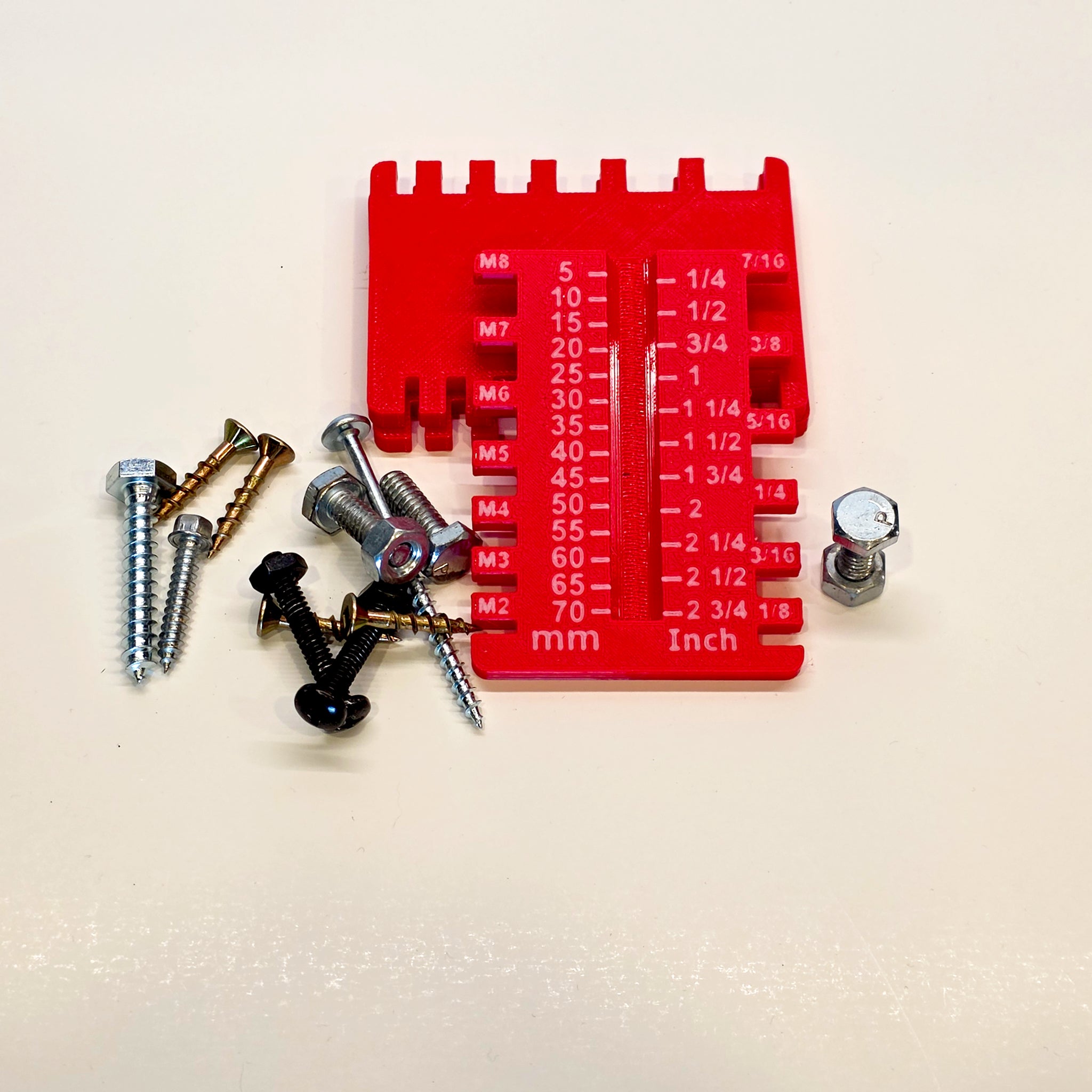 Multi‑Size Screw & Bolt Gauge